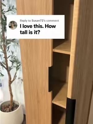 If you need extra storage space, this storage cabinet is not only pretty with the fluted doors, but the quality actually surprised me. 🤎 #storagecabinet #pantrycabinet #homefinds #storagesolutions #affordablefurniture @FUSOU Furniture 