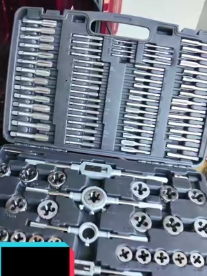 VEVOR 110-Piece Tap and Die Set #VEVOR #TapAndDieSet #ThreadRepair #MechanicTools #HandTools