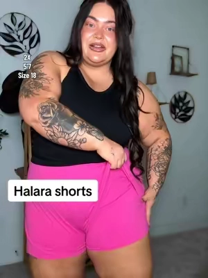 Extremely comfortable 🎀✨ @Halara @Halara_official #halara #plussizefashion #curvyfashion #athleticshorts #TikTokshopbacktoschool 