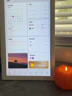 The smart digital calendar makes everything so easy with our daughter’s hectic school and after school schedule #backtoschool 