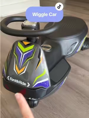 The coolest little ride on the block 😎🚗 Smooth spins, fun lights & Bluetooth for extra fun! #FanttikRide #WiggleCar #KidsRideOn #OutdoorToys #kidstoys 