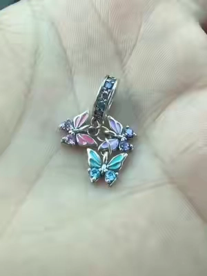 MULA S925 Silver-Plated Charm for Women, Elegant Casual Number Pendant (1-49) Compatible with Pandora Bracelets & Necklaces, Anniversary Birthday Gift, Female, Jewelry For Women, Charms & Pendants, Personalized Jewelry #charm #pandora #jewelry #joyas #butterfly 