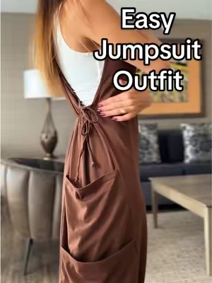Wearing size small at 5’4 and 120lbs @ANRABESS #jumpsuit #jumpsuits #romper #loungewear #falloutfits 