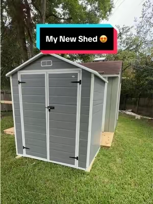 Quit spending money on a storage unit!  #shed #storagesolutions #backyard #homedecor #storage 