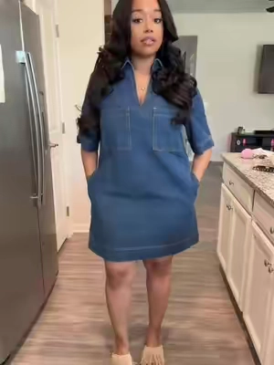 #denimdress #fyp #OOTD 