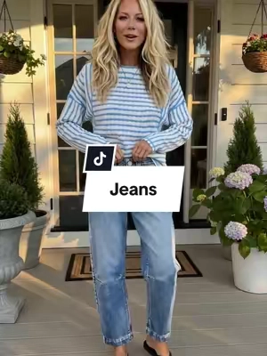 These jeans that everybody is asking me about. #jeans #stretching #ladiesfashion #womenfashion 