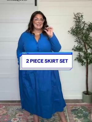 Looooove being pleasantly surprised 🤪 #plussizefashion #2pieceset #skirtset #curvyfashion #fallfashion 