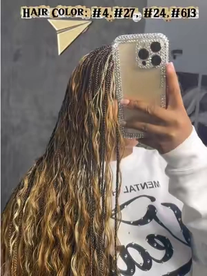 Best braided WIG EVAAA 😍😍😍 @Supernova Hair Store #supernova #braidedwig #colorbraids #honeyblonde #fyp 