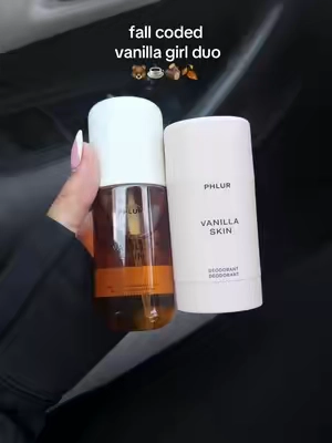 the perfect fall scent 🤎 #phlur #phlurfragrance #deodorant #vanilla #fall