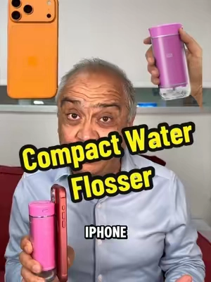 Smaller than your iPhone, powerful enough for your whole routine—meet the collapsible GuruNanda water flosser built for travel and tiny counters. #WaterFlosser #GuruNanda #TravelEssentials #OralCare #DentalTips