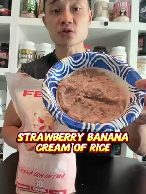Feral supps Cream of rice - strawberry banana @Ares Nutrition @FeralSupps #creamofrice 
