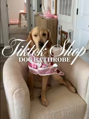 Dog bathrobe 🌸🤍💒🧘🏼‍♀️☁️#fyp #dogbathrobe #dogtowel #doggrooming #dogbath 