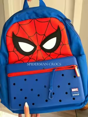 Spiderman crocs backpack ✨😍 #crocs #superhero #crocsnewarrivals 