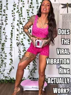 Putting this viral vibration ring to the test… REALISTICALLY 😂👀 I’ll report back in a month! 💪🏼✨ @MERACH #vibrationplate #abworkout #bloatingtips #massagegun #fitnesstips 
