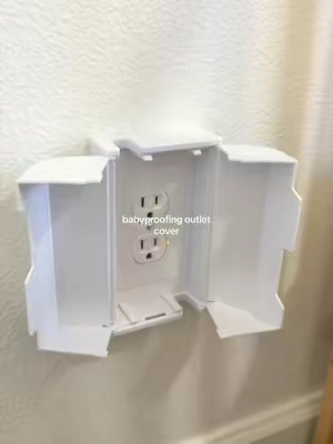 the little plastic outlet plugs were NOT cutting it anymore 😅 I love that these actually cover the entire outlet + I can still have something plugged in 🙌🏼 and getting TWO in the pack makes it even better 🤌🏼  #babyproofing #toddlerproofing #momfinds #toddleressentials #tiktokshopfinds