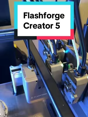 Flashforge Creator 5 multi tool head printer #flashforge #3dprinting #3dprinter #tiktokbacktoschool @F FLASHFORGE 