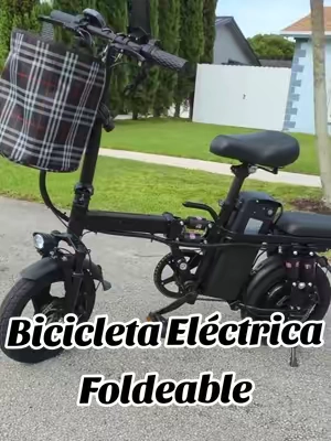 Bicicleta eléctrica foldeable que hace una autonomía de 45km por carga y velocidad de 40km por hora  #bicicletaelectrica #electricbike #foldable #tiktokshopsummersale #TikTokShopStockUp 
