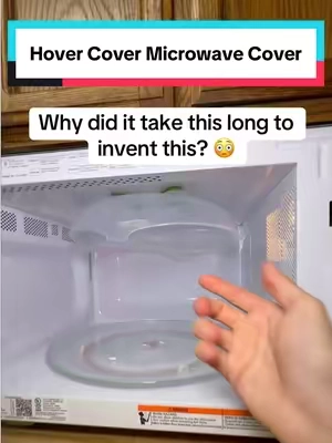 This is honestly so useful #hovercover #microwavecover #kitchengadgets #KitchenHacks #kitchenappliances