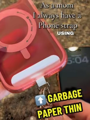 ClipSafe!  #phonecase #phonecasewithstrap #phonestrap #casewithstrap #phonebracelet 