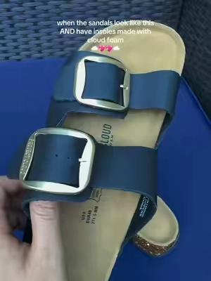The most GORGEOUS sandals #projectcloud #sandals #projectcloudsandals #memoryfoamsandals #memoryfoam 