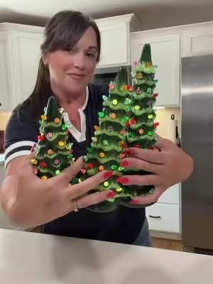 These are so nostalgic 🥹❤️🎄 Grab them now before they’re gone!  #christmas #christmasdecor #ceramicchristmastree #christmastree #tiktokmademebuyit 