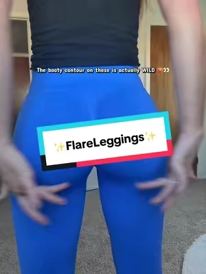 Flared leggings that hug ALL the right places and give you that sculpted look 😮‍💨 #JGS1996 #BootyContour #FlareLeggings #GymFits #ActivewearFinds