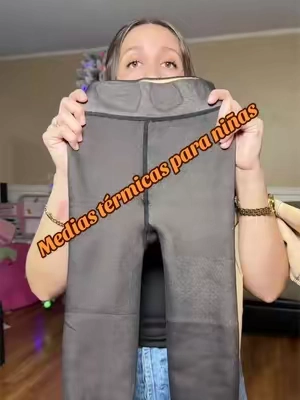 Medias térmicas con forro polar  para niñas y adolescentes #tiktokshopcreatorpicks #blackfriday #mediastermicas #ropadeniñas #frio 