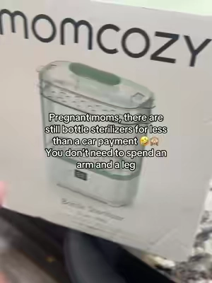 Pregnant moms, you do NOT have to spend a small fortune on a bottle sterilizer 🙃 This Momcozy sterilizes AND dries, without the price tag of some of the fancier options. One of those baby-prep purchases that just makes sense. 🍼✨ #momcozy #bottlesterilizer #pregnantmom #babyregistry #newbornessentials 