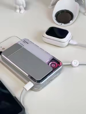 The coolest iphone charger l've seen so far#magsafecharger #powerbank #TechGadgets #iphoneaccesories #magsafe 