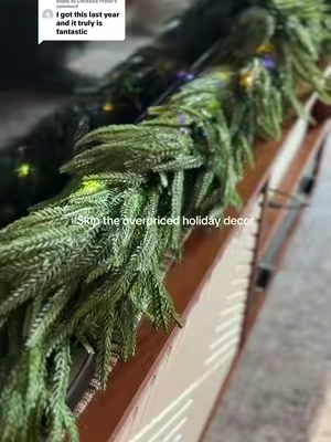 Replying to @Christina Prado agree it’s definitely a budget Christmas decor by without sacrificing quality #christmasdecor #homedecor #garland #christmasgarland 