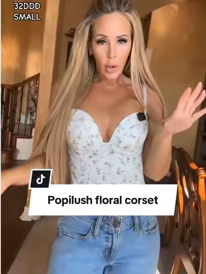 Floral corset perfection with a sculpted fit that snatches in all the right places. #CorsetTop #FloralTop #TikTokShopFashion #SummerFashion #WomensStyle