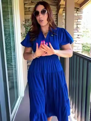 #mididress #churchdress #shortsleevedress #vestidos 