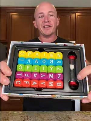This is a great family game night game called Scrambled! #GameNight #familygamenight #familygames 