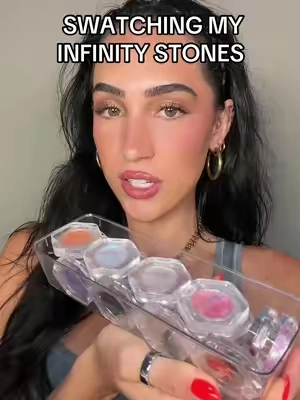 ALLLL THE INFINITY STONES! #ourbella #duochromeyeshadow 