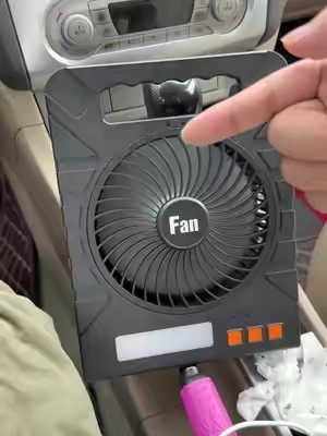 Foldable solar-powered camping fan #tiktokshop #foryou #summervibes☀️ #dealsforyoudays #summerwins 