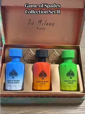 The new Game of Spades Collection Set II with Double Bonus, All In, and Bonus. #fragrance #perfume #cologne #fragrancetiktok #perfumetiktok 