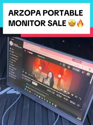Grab one of these monitors while it’s still on sale! #monitor #dualmonitor #portablemonitor #techtok #tiktokshopcreatorpicks 