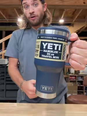 The new Yeti rambler with a travel straw #yeti