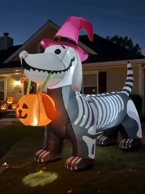 Halloween inflatables are the perfect accent for your seasonal yard decor.  #halloweendecor #trickortreat #halloweendecorations 