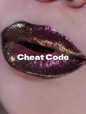 One lip liner doing the absolute most. 🖤🪄 #SculptingLipPencil in Dark Matter  #GlassloadLipMelt in Prismelt, Cheat Code, Pixel Storm, Lunar Token and Cypher Flip every lip combo into a whole new vibe, turning Y2K gloss and sparkling toppers into richer, moodier, glowier moments. #glitterlips #altmakeup #lipswatch  