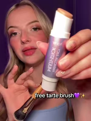 like do you see how nicely that blended?!💜✨ #tarte #maracuja 