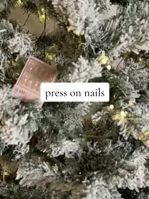 Color is ‘Winter Glaze’ ❄️✨ #christmas #nail #simplenails #pressons #xmas 
