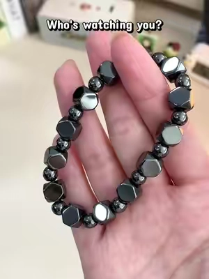 Don't let bad energy drain you, grab this hematite protection bracelet ✨#tiktokshopsummersale#TikTokshopbacktoschool#bracelets#protection#lawofattraction