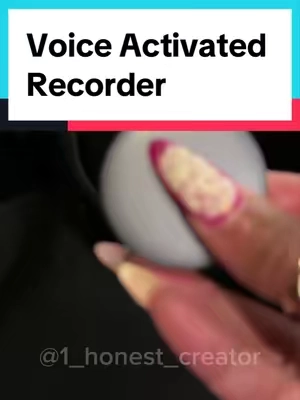 Voice activated recorder  #voicerecorder #recorder #voicerecording #tiktokshopfinds #treasurefinds   