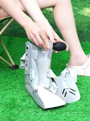 Need better ankle support? Try this air support boot. #AnkleBrace #AchillesBoot #FootSupport #ComfortGear #tiktokfinds 