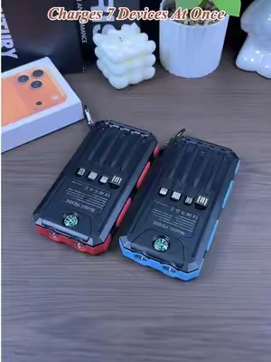 Solar Self-Charging Power Bank#SolarPowerBank #PortableCharger #EmergencyEssentials #OutdoorGear#FathersDay 