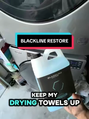 BLACKLINE restore is lowkey the way to make your drying towels stay absorbent! #fyp #dryingtowel #carwash #cardetailing #wash @Blackline 
