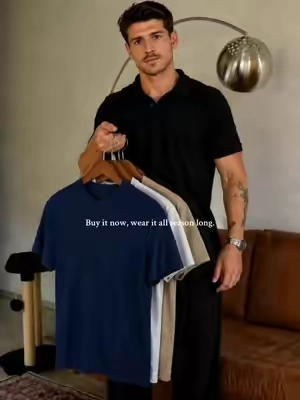 👕A heavyweight T-shirt you can still wear for months to come.#WeeklyDeals #tiktokshopsummersale #TikTokshopbacktoschool #mensfashion #styling 