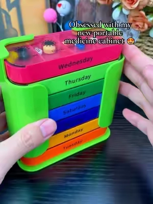 The coolest pill storage! #pillstorabebox #tiktokshop #pillstorage #pillstoragecontainer 