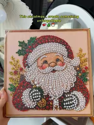 💕🎄🎅🏻Turn tiny pearls into Christmas magic. A relaxing DIY kit you'll love displaying all season. #DiamondPainting#christmascrafts #tiktokmademebuyit #christmas2026#DiamondArtKit